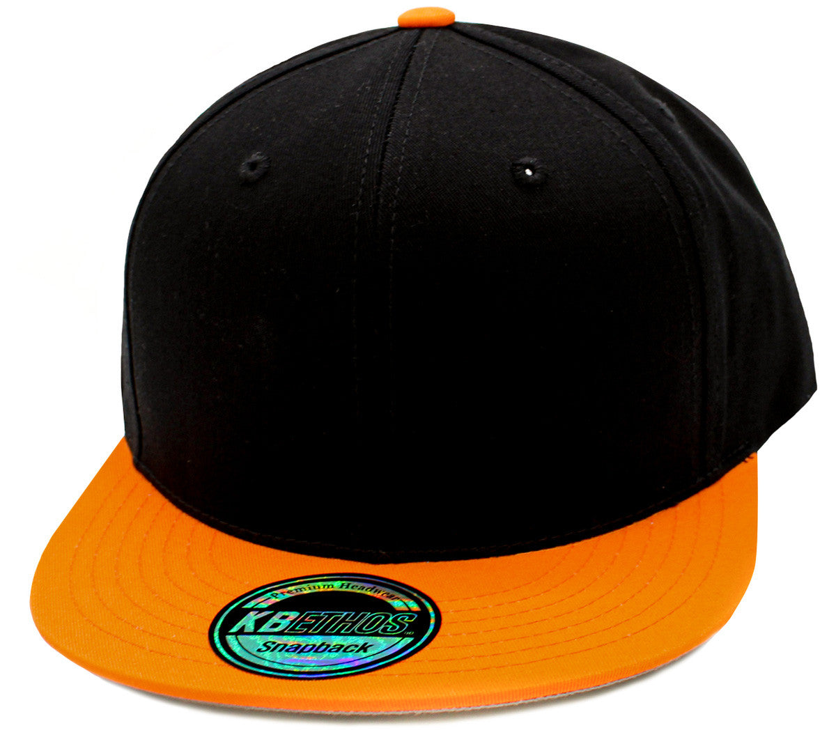 Cotton Snapback Blk Org