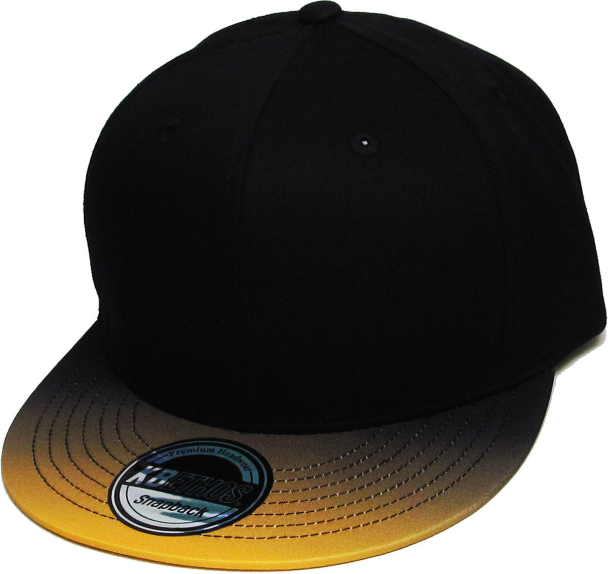 Ombre Snapback Blk-Gld