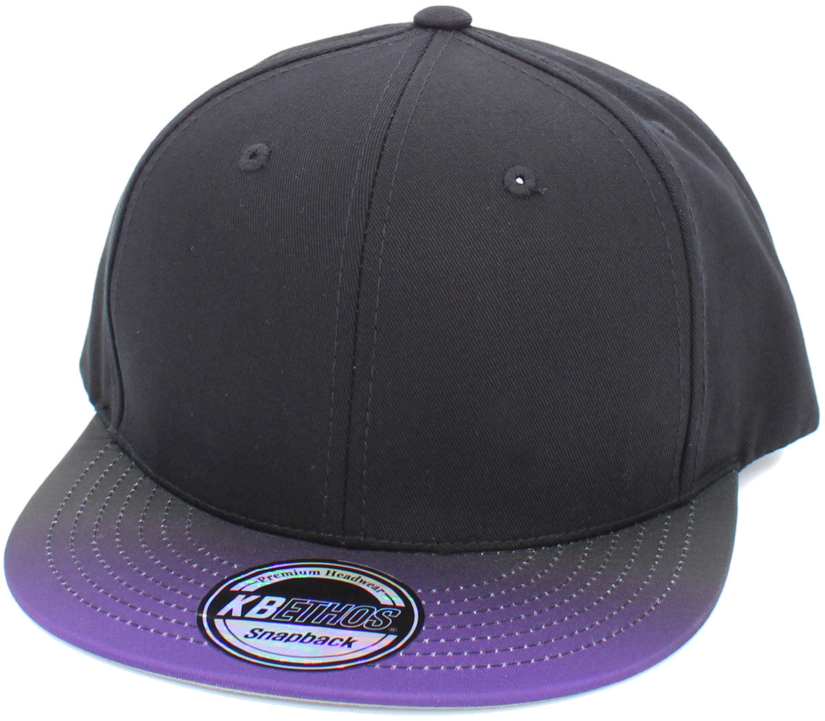 Ombre Snapback Blk-Pur