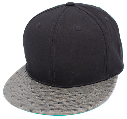 Ostrich Brim Snapback Blk-Dgy