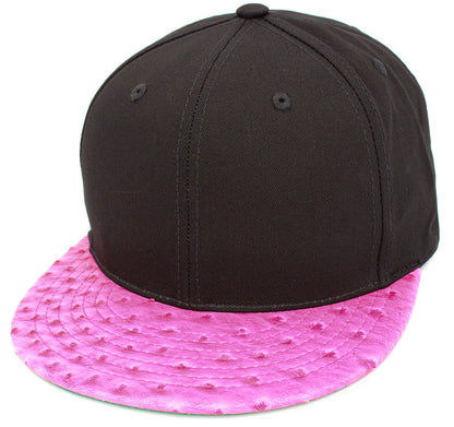 Ostrich Brim Snapback Blk-Hpk