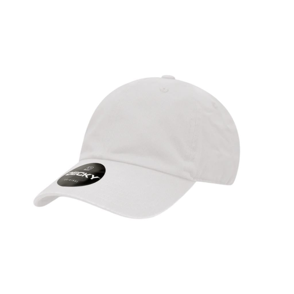 Custom Vibe Dad Hat White