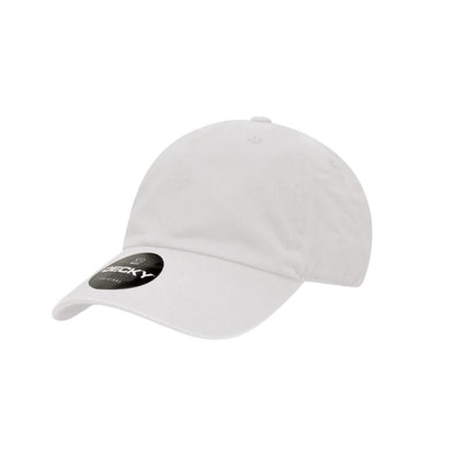 Custom Vibe Dad Hat White