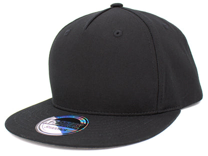 Five Panel Snapback Blk