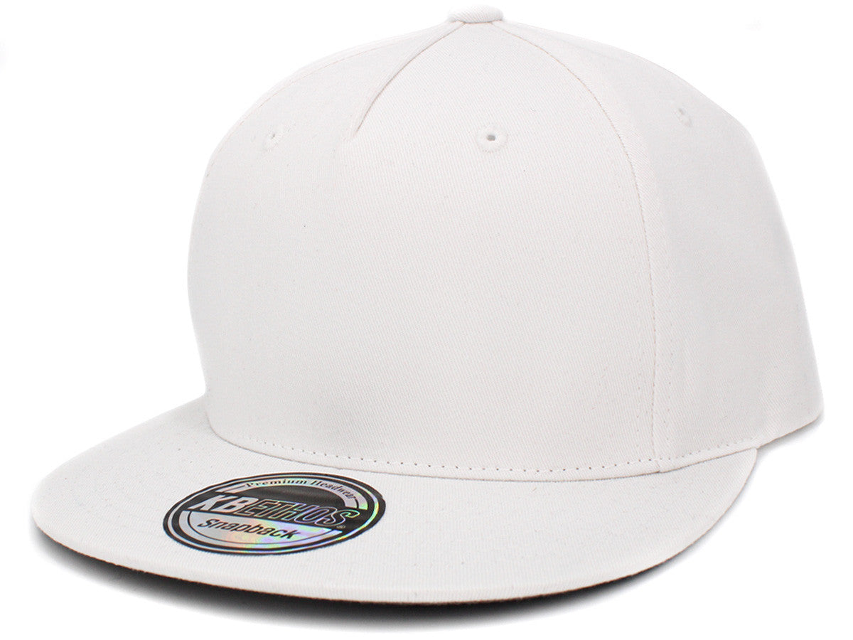 Five Panel Snapback Wht