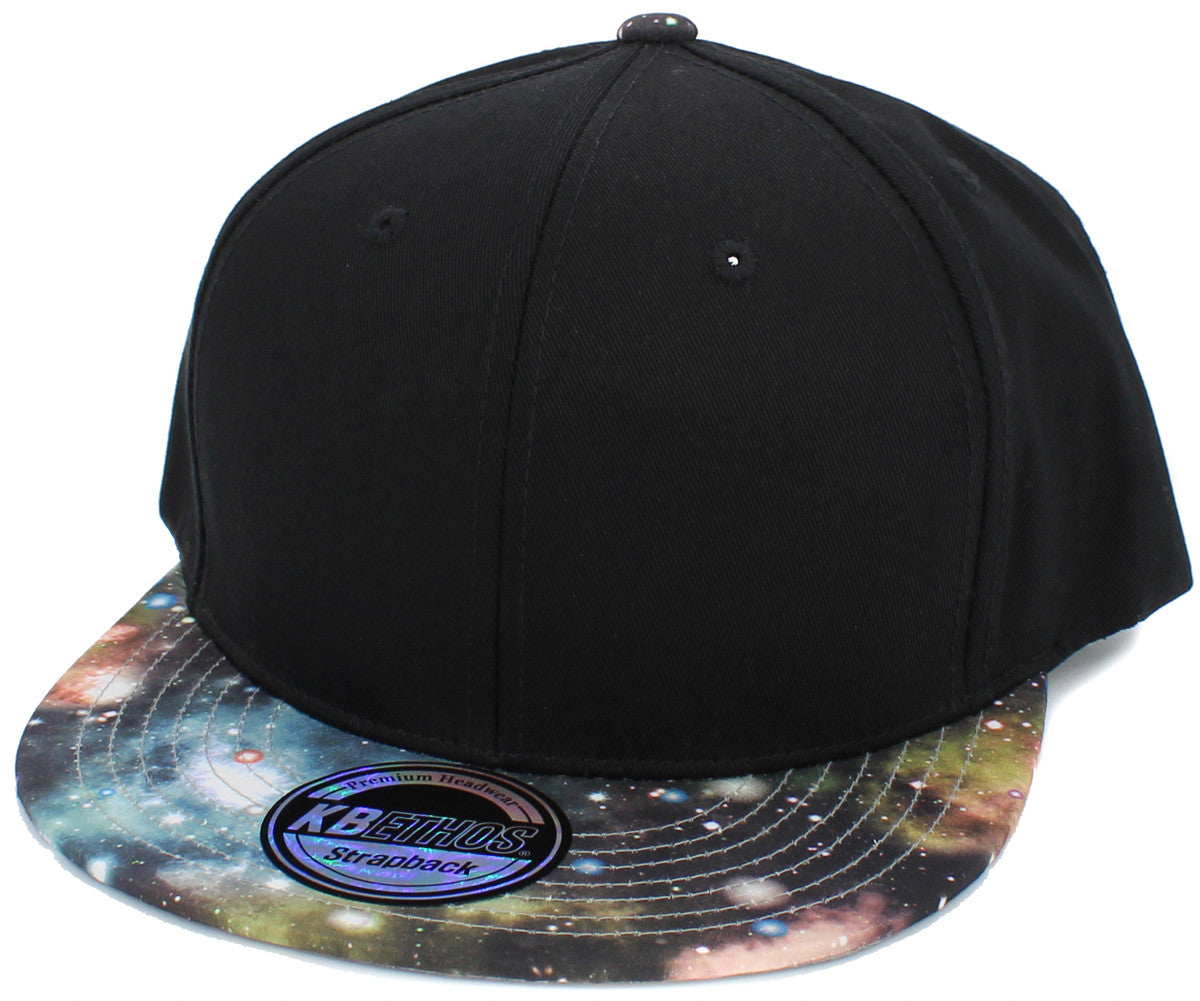 Galaxy Brim Snapback Blk-Gld