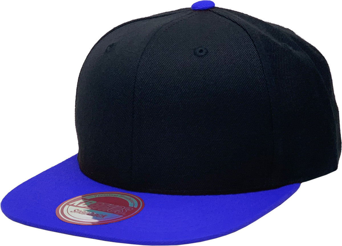 Wool Blend Snapback Blk-Roy